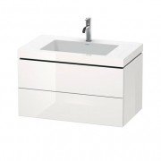 Тумба з раковиною Duravit L-Cube 80х48 см ДСП білий глянцевий LC6927O2222