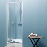 Душові двері Kolpa-San Luna TVZ/S 80 CH 80х185 см профіль срібний/скло шиншила 534100