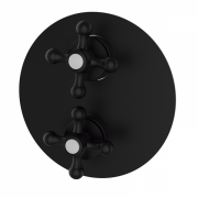 Смеситель для душа GRB Clasica скрытого монтажа термостатический черный 142120