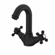 Змішувач для раковини GRB Clasica 1866 двухвентильний чорний 211120