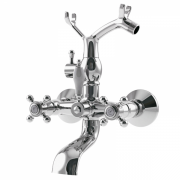 Змішувач для ванни GRB Clasica 1866 з душовою лійкою двухвентильний хром 209190