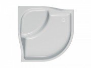 Душевой поддон четверть круга Kolpa San Bebop 90x90 см акрил белый 790060