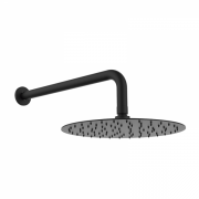 Верхній душ зі стіни GRB Hidromasaje Slim з кронштейном чорний 05028201