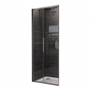 Душевая дверь Huppe X1 100х190 см профиль серебро/прозрачное стекло Anti Plaque 140207.069.322