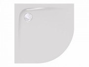 Душевой поддон четверть круга Kolpa San Evelin Tray R 80х80 см акрил белый с панелью 593310