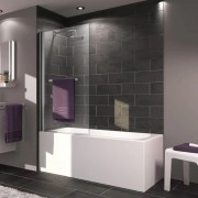 Шторка для ванни Huppe X1 75х140 см профіль хром прозоре скло 131601.069.321