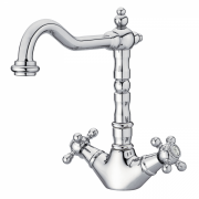 Змішувач для раковини GRB Clasica Retro двухвентильний хром 211700