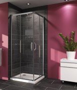 Душевая кабина Huppe X1 100х100 см сатиновый профиль/прозрачное стекло 140104.069.322