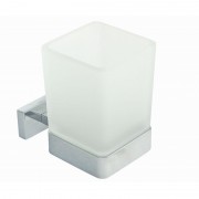 Стакан для зубних щіток Inda Lea підвісний матове скло/хром A18100 CR 21