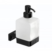 Дозатор для рідкого мила Inda Lea підвісний матове скло/орний матовий A18120 NE 21