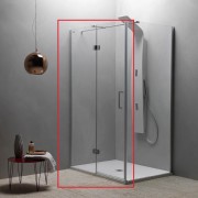 Душові двері Kolpa-San Atlas TV 120/K-R ліва 120х200 см профіль хром/прозоре скло 560340