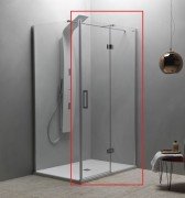 Душевая дверь Kolpa-San Atlas TV 120/K-R правая 120х200 см профиль хром/прозрачное стекло 560350