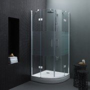 Душовий кутник Kolpa San Atlas TKP 100/K-FROST 100x100 см профіль хром/прозоре скло/Фрост 560850