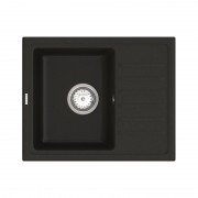 Мийка для кухні Vankor Lira 55х45 см кварц чорний Lira LMP 02.55 Black