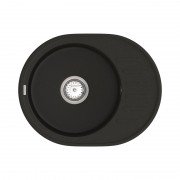 Мийка для кухні Vankor Lira 57х45 см кварц чорний Lira LMO 02.57 Black