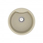 Мийка для кухні Vankor Vena Ø47,5 см кварц бежевий Vena VMR 01.48 Beige