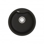 Мийка для кухні Vankor Vena Ø47,5 см кварц чорний Vena VMR 01.48 Black