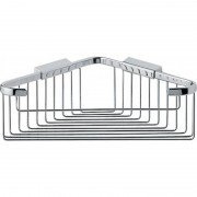 Поличка для ванної Inda Complementi кутова 22х22 см хром AV031A CR