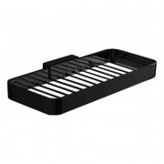 Полочка для ванной Inda Lea 25х12 см черный матовый A1851A NE