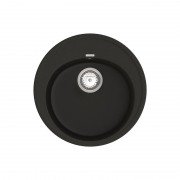Мийка для кухні Vankor Sity Ø49,5 см кварц чорний Sity SMR 01.50 Black