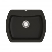 Мийка для кухні Vankor Norton 62,5х50,5 см кварц чорний Norton NMP 01.63 Black