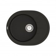 Мийка для кухні Vankor Sity 60,5х49 см кварц чорний Sity SMO 02.61 Black