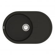 Мийка для кухні Vankor Sity 76,5х50 см кварц чорний Sity SMO 02.78 Black
