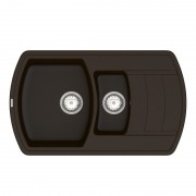 Мийка для кухні Vankor Norton 85,5х50 см кварц шоколад Norton NMP 04.86 Chocolate