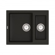 Мийка для кухні Vankor Orman 60х49 см кварц чорний Orman OMP 03.61 Black
