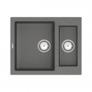 Мийка для кухні Vankor Orman 60х49 см кварц сірий Orman OMP 03.61 Gray