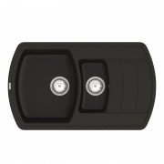 Мийка для кухні Vankor Norton 85,5х50 см кварц чорний Norton NMP 04.86 Black