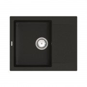 Мийка для кухні Vankor Orman 58,5х48 см кварц чорний Orman OMP 02.61 Black