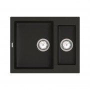 Мийка для кухні Vankor Orman 60х49 см кварц чорний Orman OMP 03.61 Black