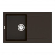 Мийка для кухні Vankor Orman 76,5х48 см кварц шоколад Orman OMP 02.78 Chocolate