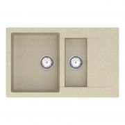 Мийка для кухні Vankor Orman 78,5х49 см кварц бежевий Orman OMP 04.80 Beige