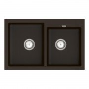 Мийка для кухні Vankor Orman 79,5х50 см кварц шоколад Orman OMP 05.80 Chocolate