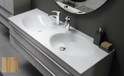 Тумба з раковиною Kolpa-san Malaya OUM 140 МДФ з 3D плівкою дуб 573670