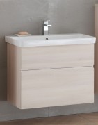 Тумба с раковиной Kolpa-san Oxana OUO 60 60.5х65.15 см ДСП с ПВХ-пленкой светлая акация 507170