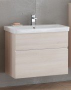 Тумба с раковиной Kolpa-san Oxana OUO 60 60.5х65.15 см ДСП с ПВХ-пленкой светлая акация 507170