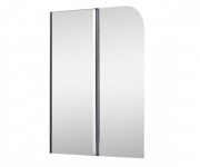 Шторка для ванної Koller Pool Waterfall line QP95 115х140 см ліва хром/прозоре скло QP95(left) chrome,clear