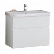 Тумба с раковиной Kolpa-san Oxana OUO 80 80.5х65.15 см ДСП с ПВХ-пленкой белый 506570