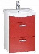 Тумба з раковиною Kolpa-san Viva OUV 50 49.5х70.5 см ДСП червоний 505330