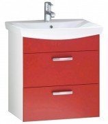 Тумба з раковиною Kolpa-san Viva OUV 70 70х70. 5 см ДСП червоний 505430