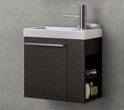 Тумба с раковиной Kolpa-san Kiki OUK 50 L 50.6х51 см левая ДСП темный дуб 582870