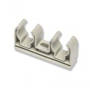 Кріплення для труби Ekoplastik подвійне 2х20 мм поліпропілен PRDV0202XX