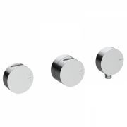 Смеситель для душа GRB in Cool термостатический 2/3 с внешним выходом скрытого монтажа хром 90103000