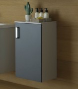 Шкафчик для ванной Kolpa-san Evelin E 702 подвесной 37.2х71.6 см ДСП серый/антрацит 574040
