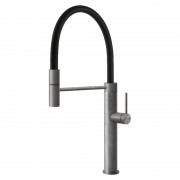 Смеситель для кухни Gessi 316 Flessa с выдвижной лейкой нержавеющая сталь полированная 60014#239