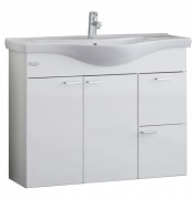 Тумба с раковиной Kolpa-san Fiona OUF 100 100х80см ДСП белый 507710