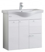 Тумба с раковиной Kolpa-san Fiona OUF 80 80х80см ДСП белый 507690